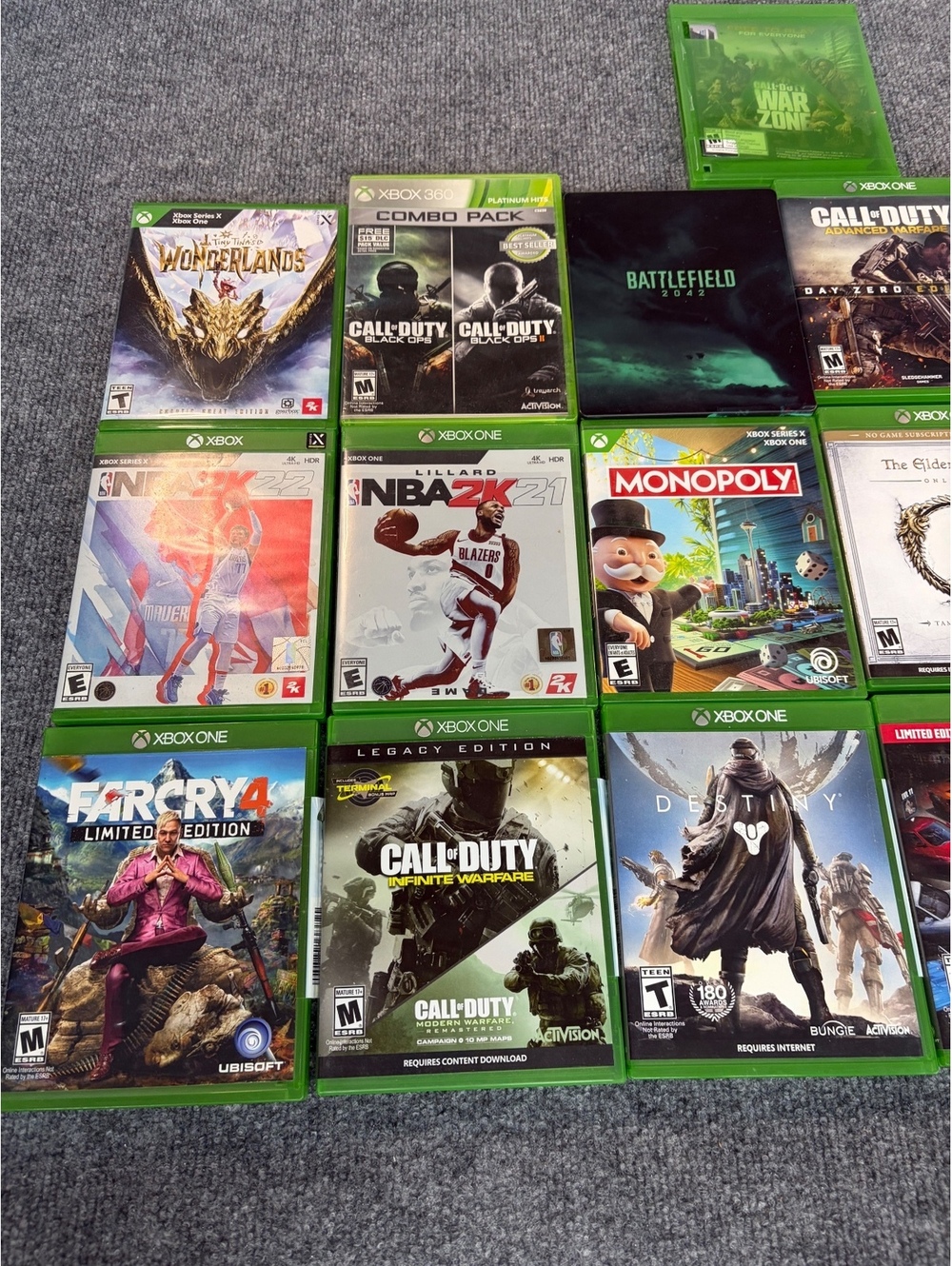 Lot of 19 Xbox games